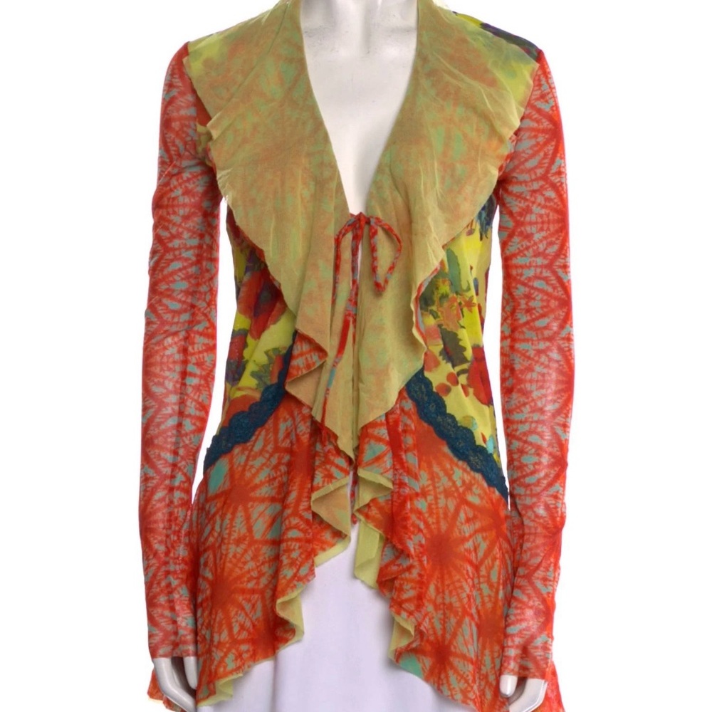 Jean Paul Gaultier Soliel Tie Front Top Rare Vintage